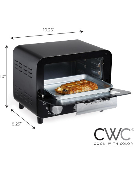 Horno de Tostadas COOK WITH COLOR WMT07 600W Negro