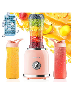 Licuadora Personal DOWYLIK Retro 3 Velocidades 600ml BPA Free