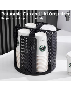 Dispensador de Tazas de Café Atarvana 4 Compartimentos 23.5cm 2