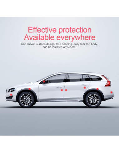 4 Protectores de Manija de Puerta BLAU GRUN Negro Universal