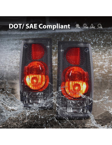 Luz de freno trasera CROSSDESIGN para Toyota Hilux 1989-1995