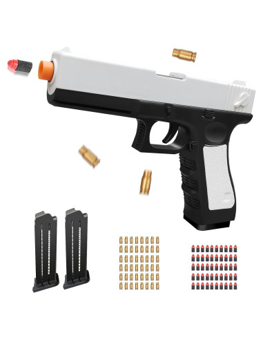 Pistola de Juguete Zanktony con Balas Blandas y Expulsión Automática