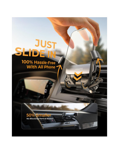 Soporte para Teléfono en Auto AINOPE AV640 Negro - Gravedad