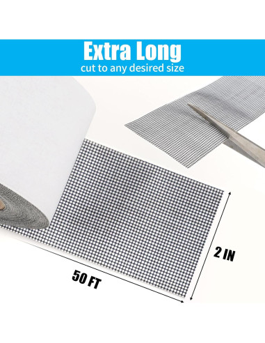 Cinta de Reparación MOWPOG 5 cm x 600 cm Negra para Pantallas