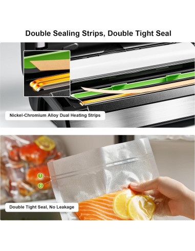 Máquina Selladora al Vacío Gasbye VS5166 Doble Sellado 95kPa