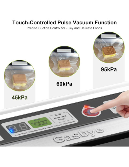 Máquina Selladora al Vacío Gasbye VS5166 Doble Sellado 95kPa