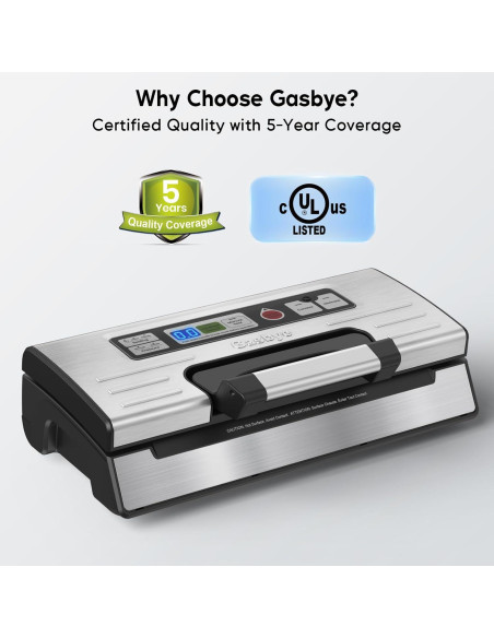Máquina Selladora al Vacío Gasbye VS5166 Doble Sellado 95kPa