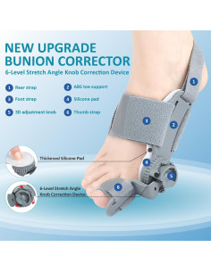 Corrector de Juanetes Ajustable Mejorado para Alivio - 1 Pieza 2