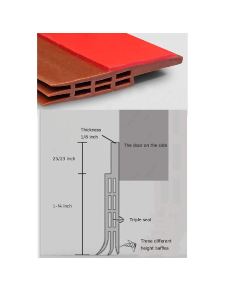Barrera de Puerta Aislante Camel Home 5.08 cm x 99 cm Marrón
