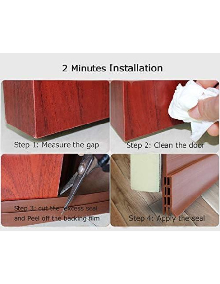 Barrera de Puerta Aislante Camel Home 5.08 cm x 99 cm Marrón