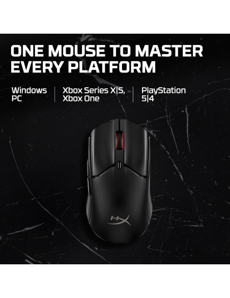 HyperX Pulsefire Haste 2 Mini - Ratón Gaming Inalámbrico 59g