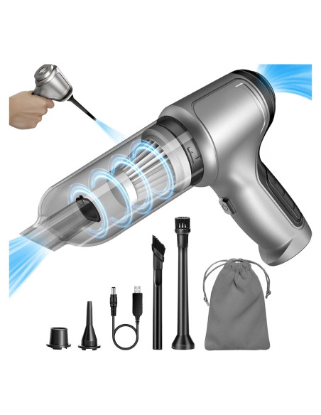 Aspiradora Portátil de Mano Giftalk ST-6645 12000PA Plata