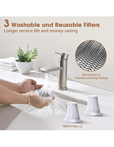 Aspiradora Portátil de Mano Giftalk ST-6645 12000PA Plata