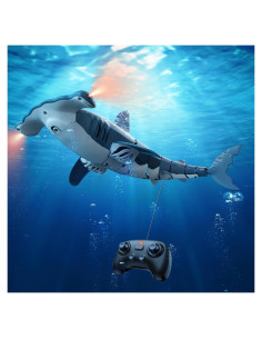 Juguete Tiburón Control Remoto Fygurso Azul 35cm IPX7