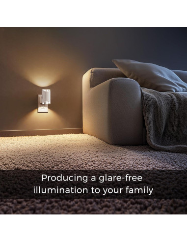 Luz Nocturna LED Regulable LOHAS 0-100LM con Sensor 3000K