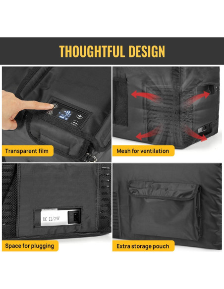 Funda Protectora Aislada BougeRV para Refrigerador 21QT