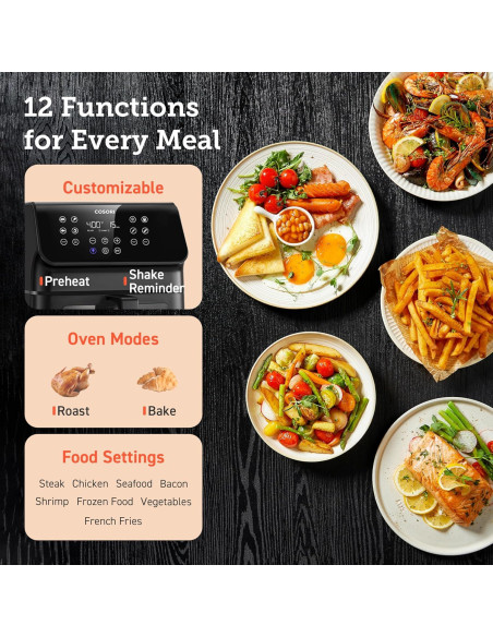 Freidora de Aire COSORI CAF-P652-KUS 6.5L Ventana Transparente