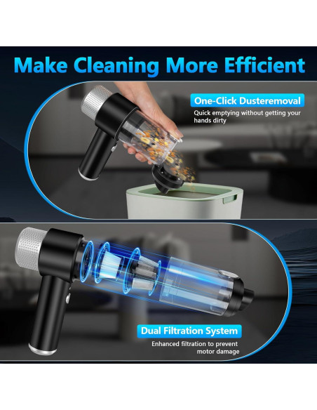 Aspiradora de Mano Libershine L135 15000Pa Inalámbrica Portátil