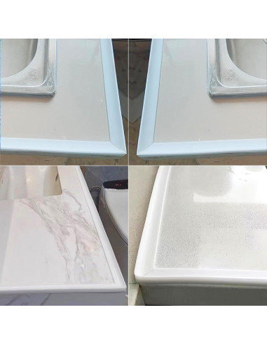 Umbral de Ducha de Silicona WSIWZAI 1 Metro Blanco