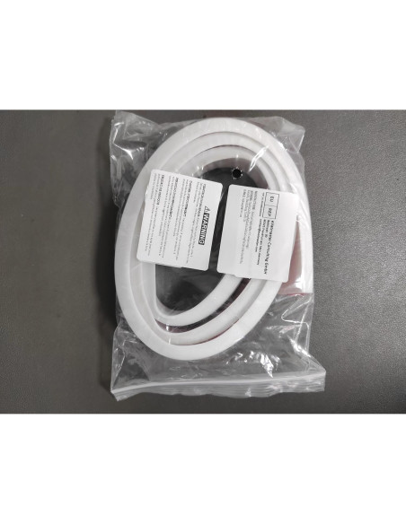 Umbral de Ducha de Silicona WSIWZAI 1 Metro Blanco