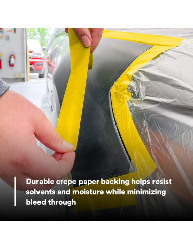 Cinta de Enmascarar 3M 06652 Amarillo 18mm x 55m Resistente