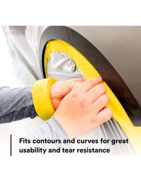 Cinta de Enmascarar 3M 06652 Amarillo 18mm x 55m Resistente