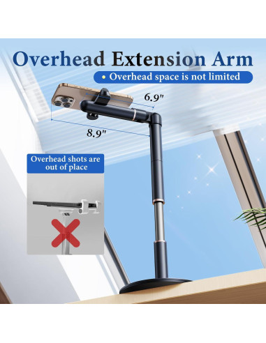 Soporte de Teléfono Ajustable Nauttxon ZM065 - 10 a 62 cm