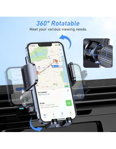 Soporte para Teléfono en Coche Blukar K9789 360 Rotación