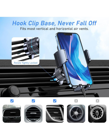 Soporte para Teléfono en Coche Blukar K9789 360 Rotación