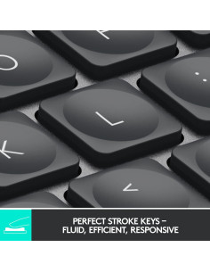 Teclado Inalámbrico Logitech MX Keys Mini Retroiluminado - Grafito 2