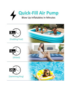 Bomba de Aire Eléctrica LIBERRWAY H-935 Recargable 390 LPM 2