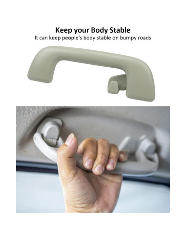 Asa de Techo Interior YIGUCS Gris Beige para Toyota Corolla y más