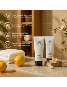Champú de Hotel JG JAMES GENT 300 Piezas 30ml Aloe y Té Verde 2