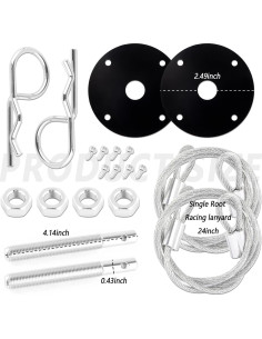 Kit de Pines de Capó IHOTDER - Fijación Segura para Coches 2