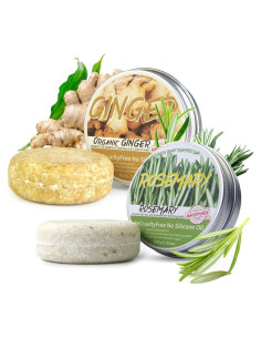 Champú Sólido Natural Hitiary Jengibre y Romero 149g