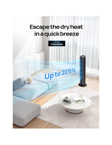 Ventilador Torre Dreo IceWind 55W Oscilante 80 Control Remoto