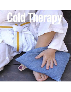 Almohada Térmica Hot Cherry Cuadrada Denim Azul 25x25cm 2