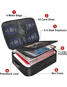 Bolsa de Documentos DocSafe Ignífuga y Resistente al Agua 36x27 cm 2