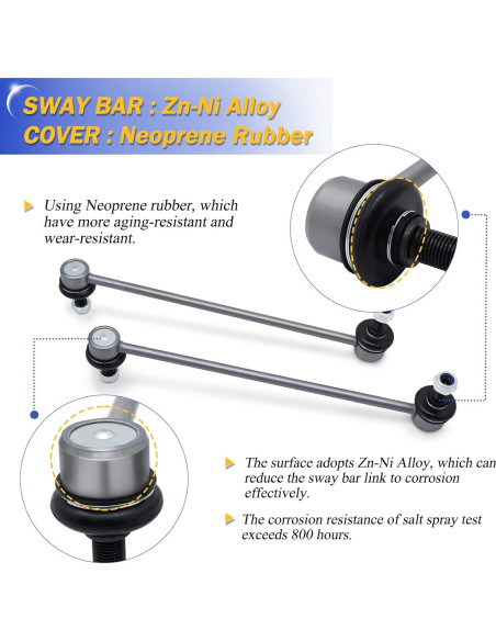 Enlaces de barra estabilizadora delantera X4XZ K7258 para Dodge y Chrysler