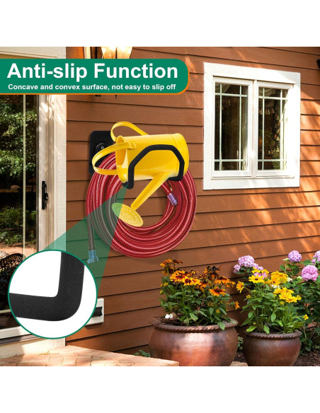 Soporte de Manguera de Jardín PeoMev Montaje en Pared 22.68 kg