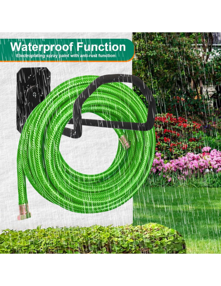 Soporte de Manguera de Jardín PeoMev Montaje en Pared 22.68 kg