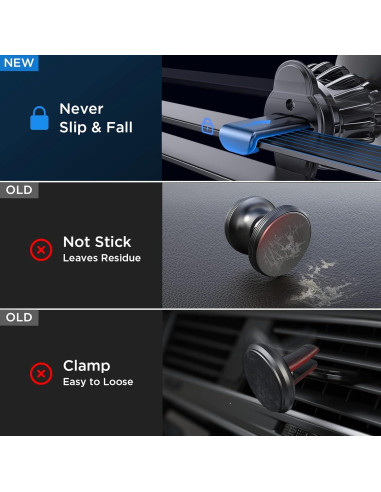 Soporte Magnético para Teléfono LISEN para Auto - Clip Mejorado