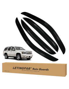 Deflectores de Lluvia Adhesivos LETINGFAR para Chevy Tahoe 2007-2014