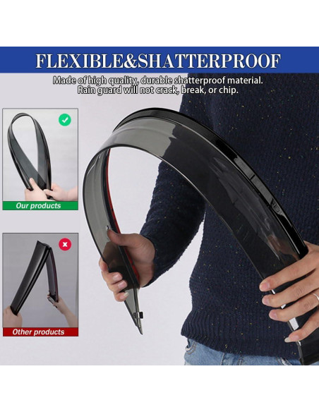 Deflectores de Lluvia Adhesivos LETINGFAR para Chevy Tahoe 2007-2014