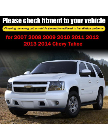 Deflectores de Lluvia Adhesivos LETINGFAR para Chevy Tahoe 2007-2014