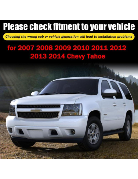 Deflectores de Lluvia Adhesivos LETINGFAR para Chevy Tahoe 2007-2014