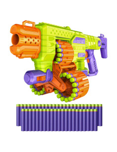 DART ZONE Savage Spin Blaster Motorizado 45 Dardos 24.38m