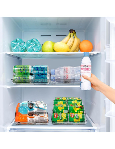 Organizador de Latas Ajustable para Refrigerador - 20 Latas - 315ml/355ml