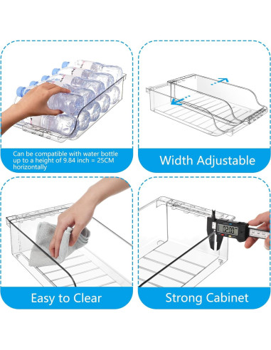 Organizador de Latas Ajustable para Refrigerador - 20 Latas - 315ml/355ml
