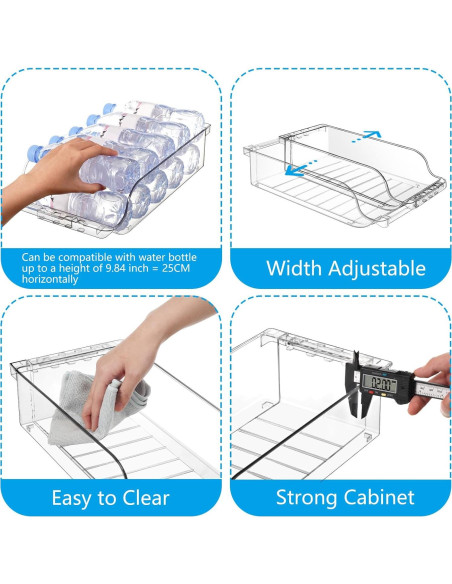 Organizador de Latas Ajustable para Refrigerador - 20 Latas - 315ml/355ml